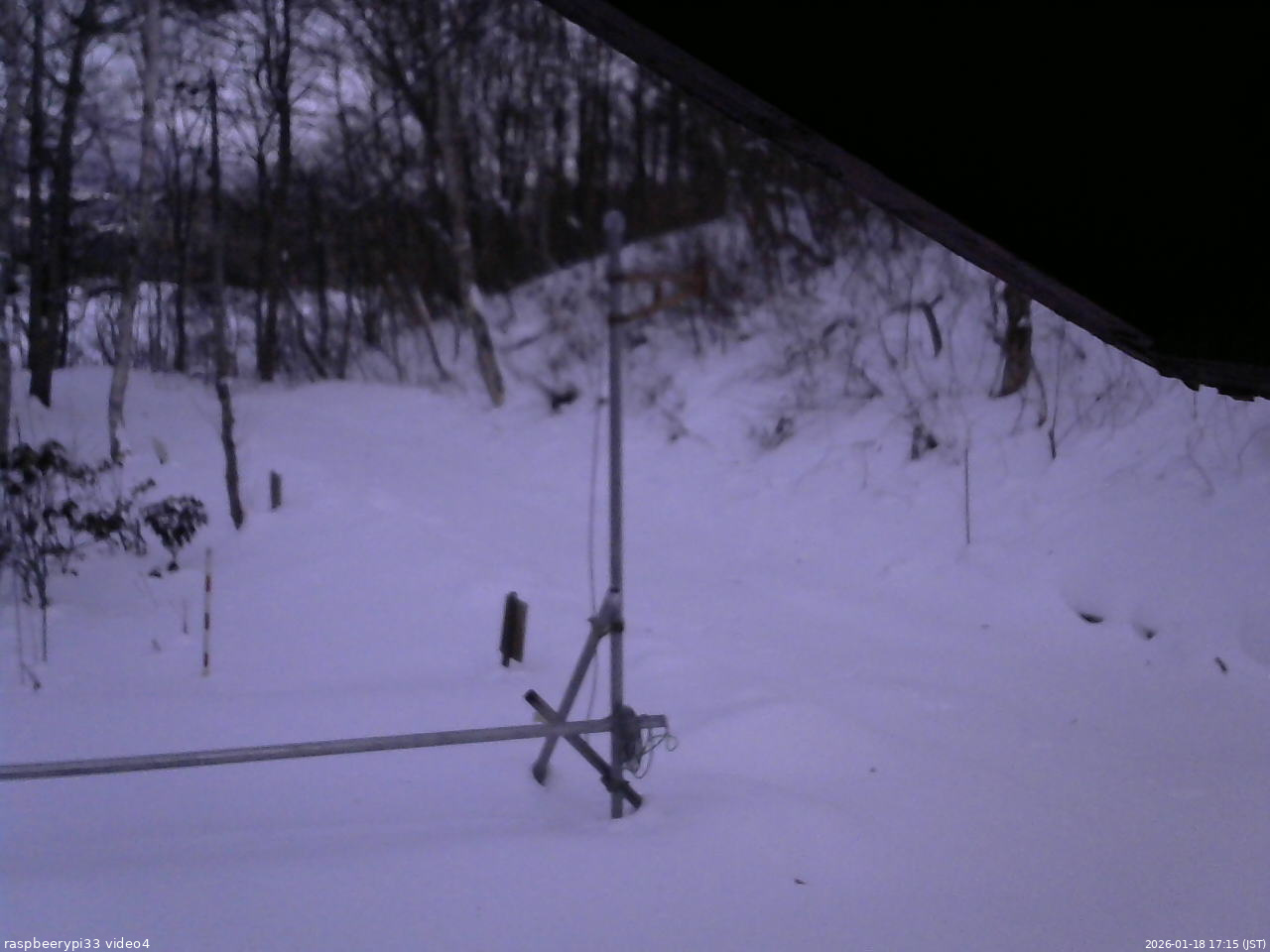 長野県菅平高原 ゆたか山荘 東側(坂下) 2026/01/18 17:15