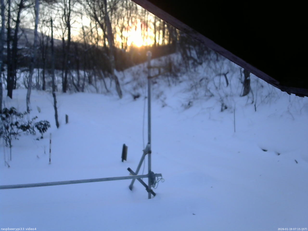 長野県菅平高原 ゆたか山荘 東側(坂下) 2026/01/19 07:15