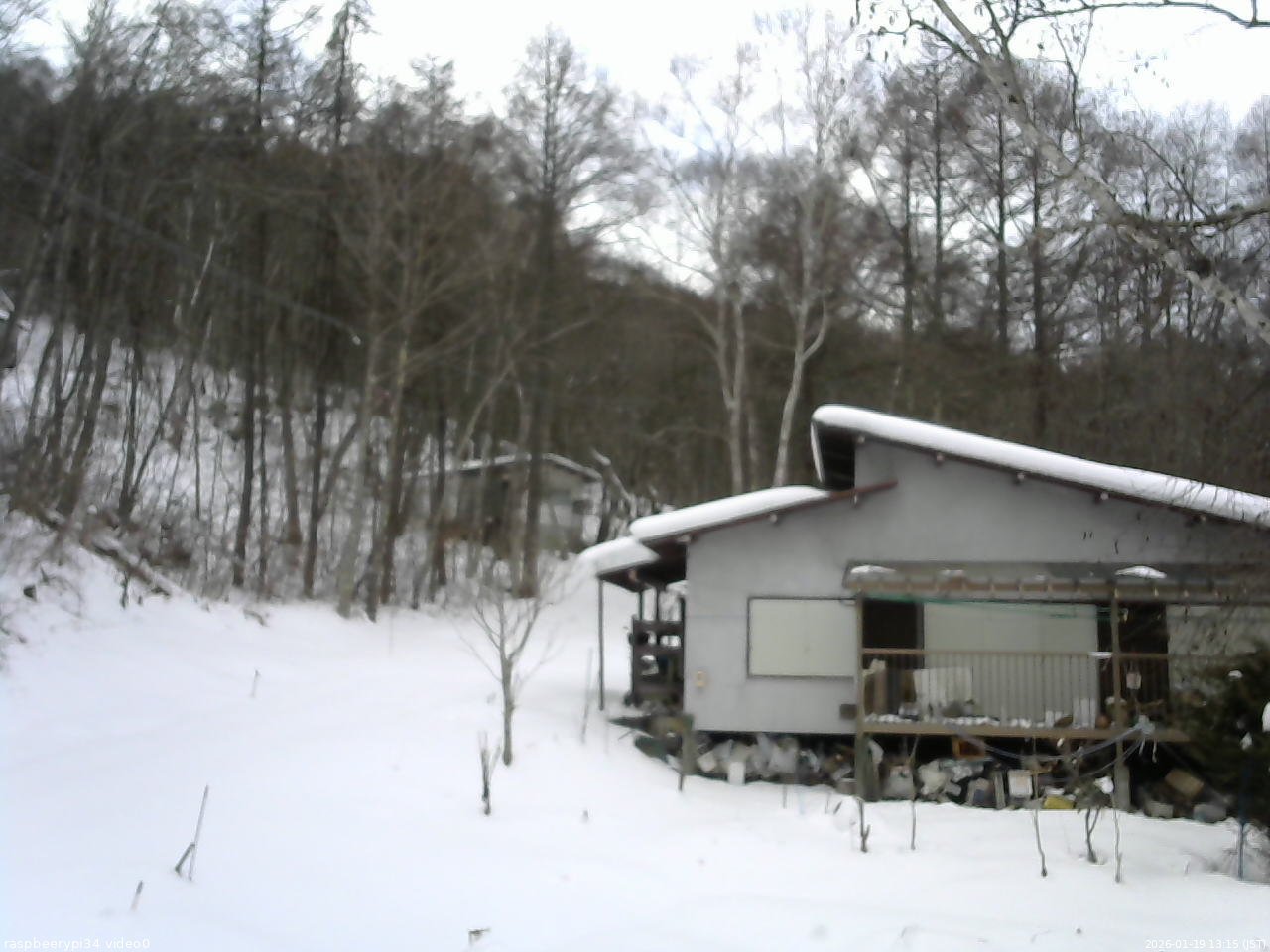 長野県菅平高原 ゆたか山荘 西側(坂上) 2026/01/19 13:15