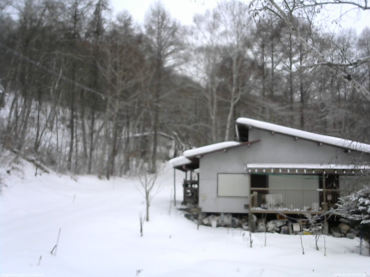 長野県菅平高原 ゆたか山荘 西側(坂上) 2026/01/20 09:30