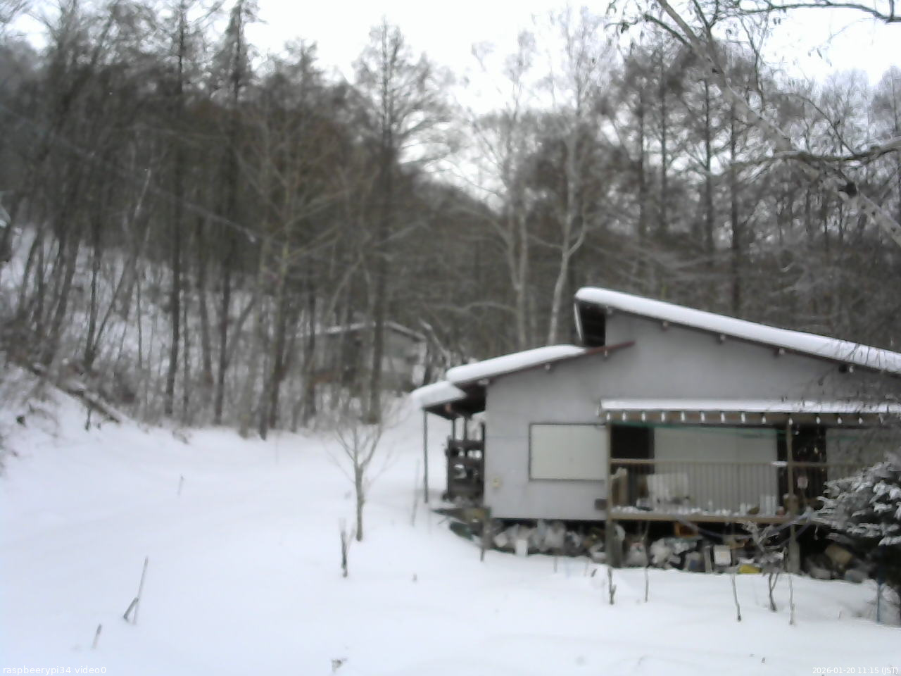 長野県菅平高原 ゆたか山荘 西側(坂上) 2026/01/20 11:15