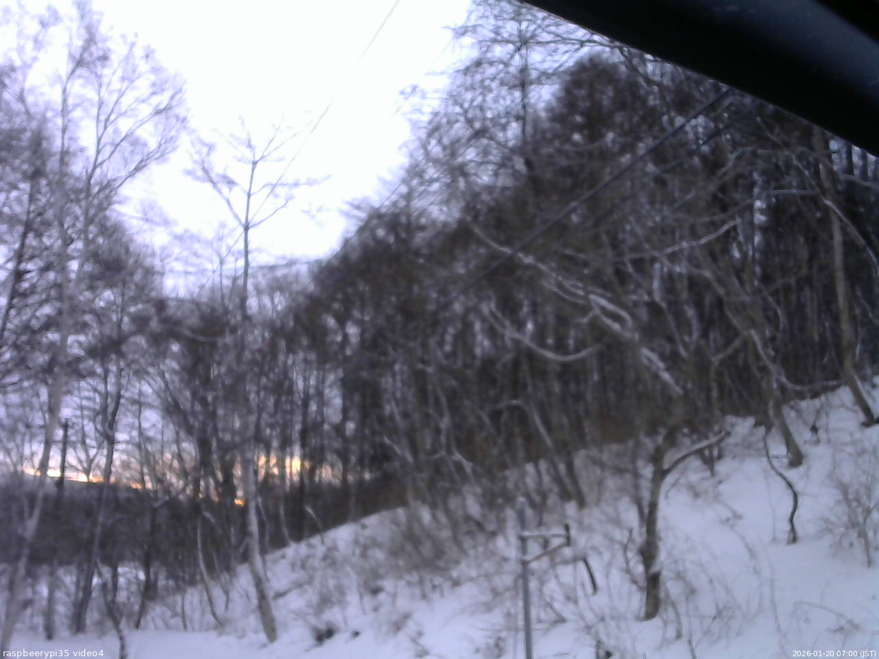 長野県菅平高原 ゆたか山荘 東側上空 2026/01/20 07:00
