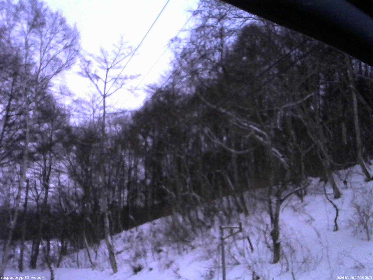 長野県菅平高原 ゆたか山荘 東側上空 2026/01/20 17:15