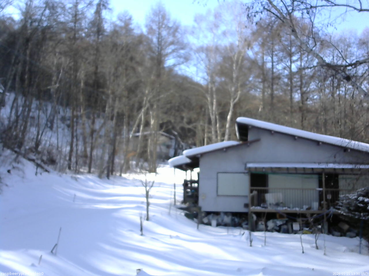 長野県菅平高原 ゆたか山荘 西側(坂上) 2026/01/21 13:30