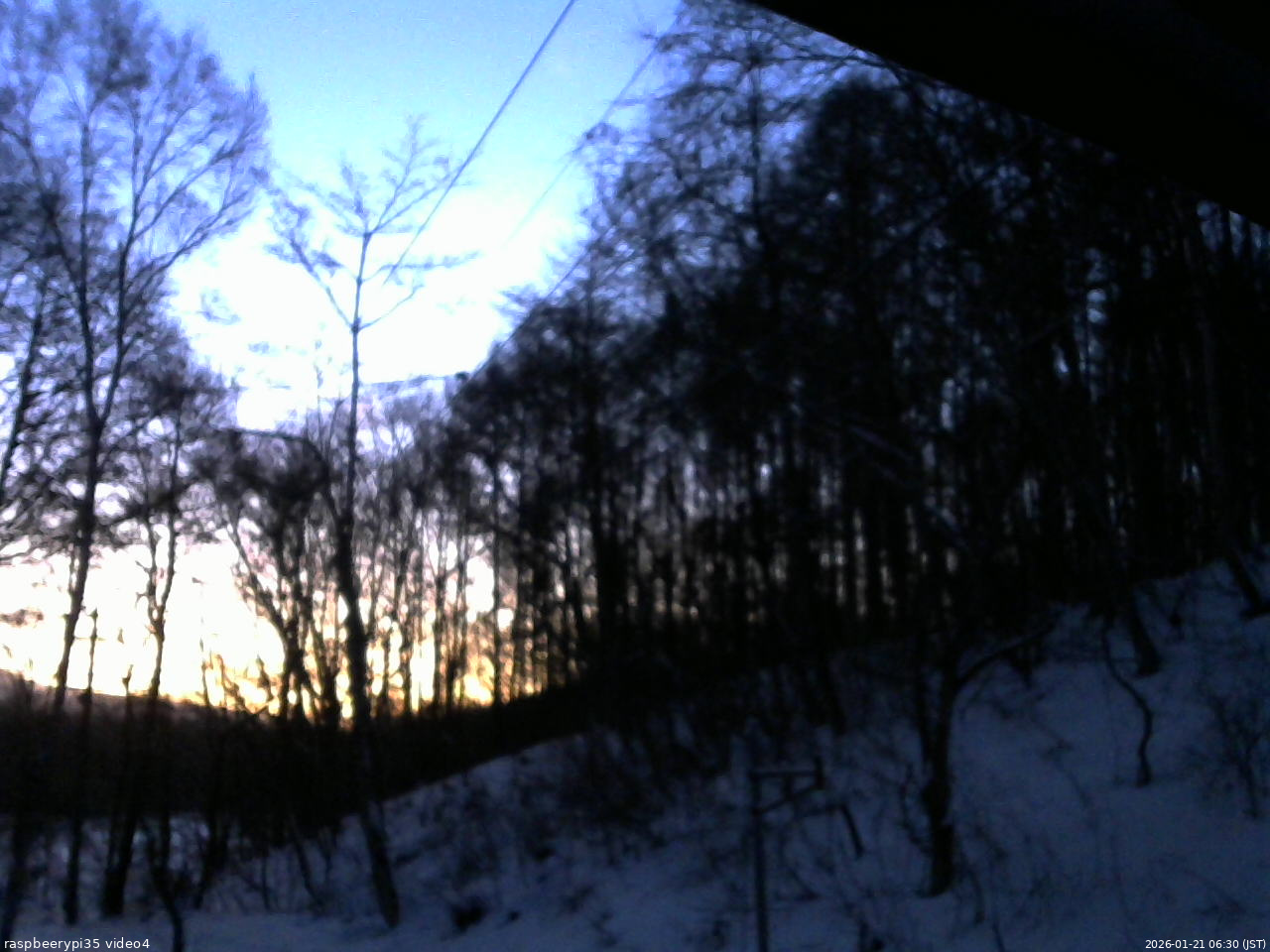 長野県菅平高原 ゆたか山荘 東側上空 2026/01/21 06:30