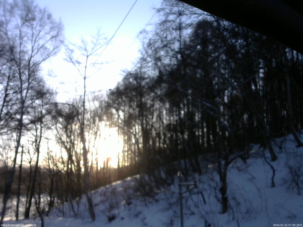 長野県菅平高原 ゆたか山荘 東側上空 2026/01/21 07:30
