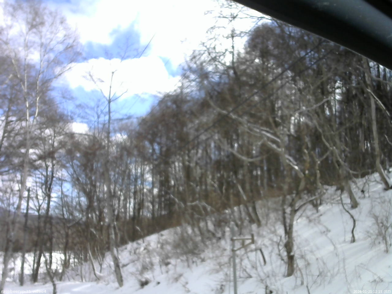 長野県菅平高原 ゆたか山荘 東側上空 2026/01/21 12:15
