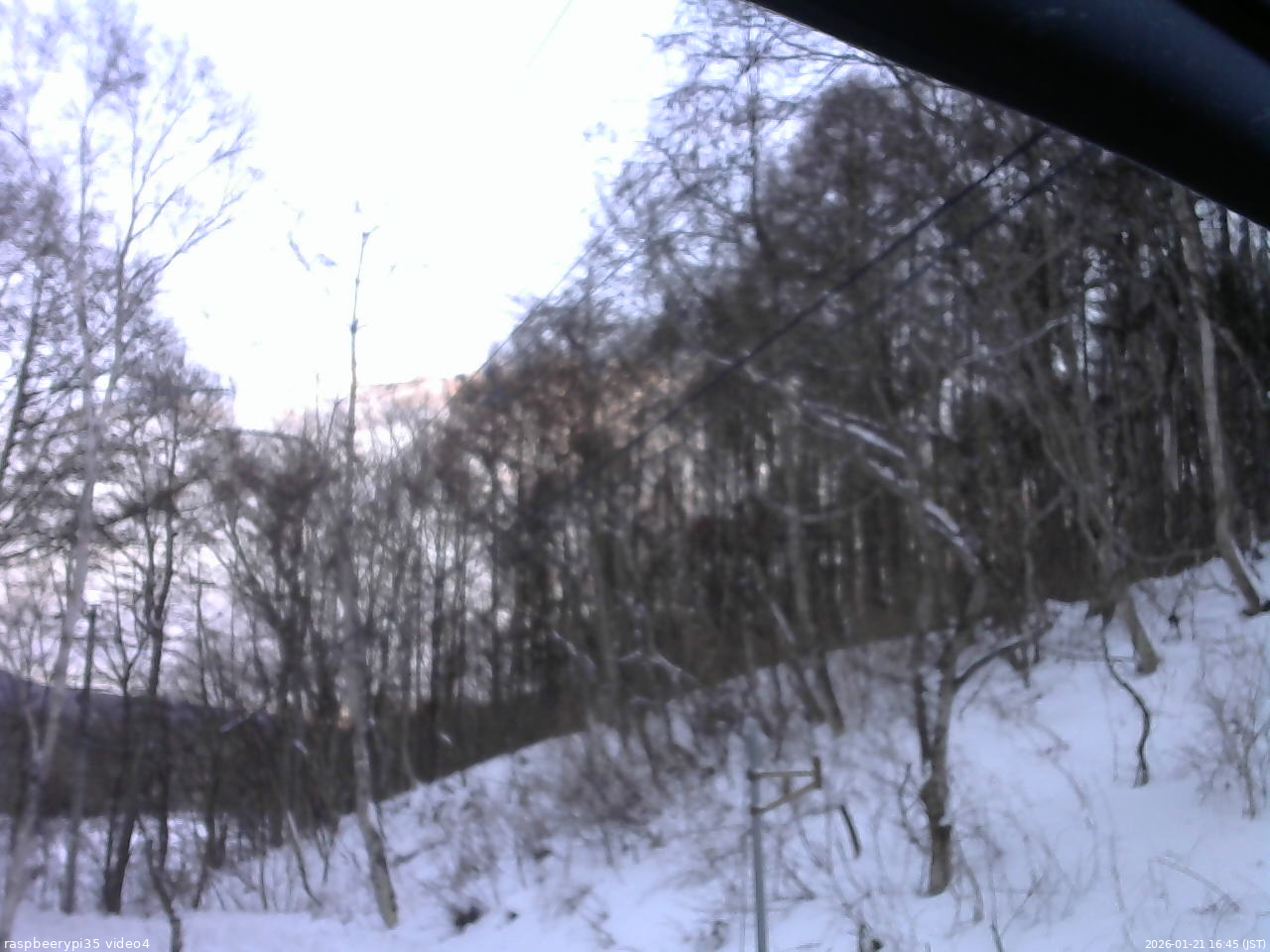 長野県菅平高原 ゆたか山荘 東側上空 2026/01/21 16:45