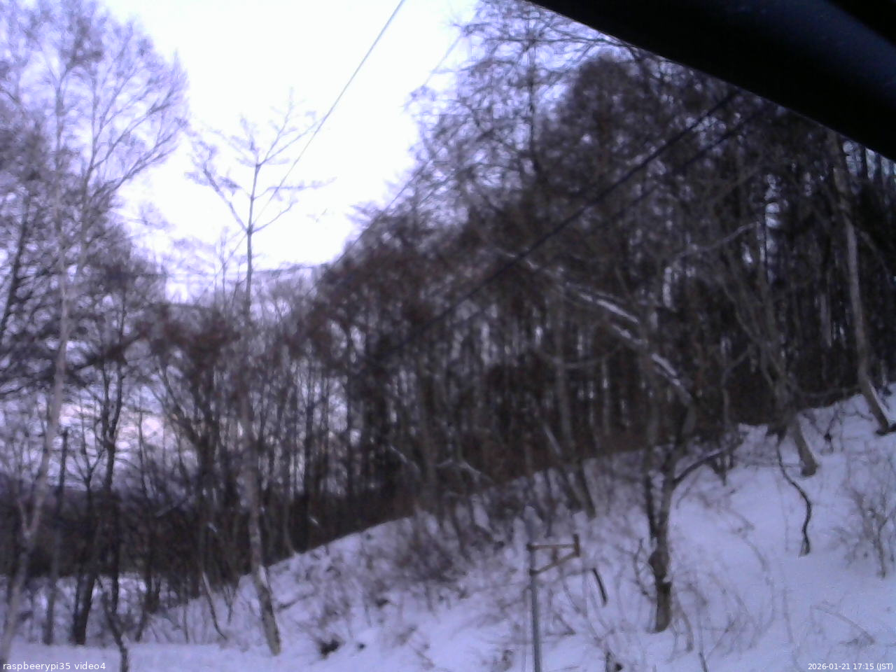 長野県菅平高原 ゆたか山荘 東側上空 2026/01/21 17:15