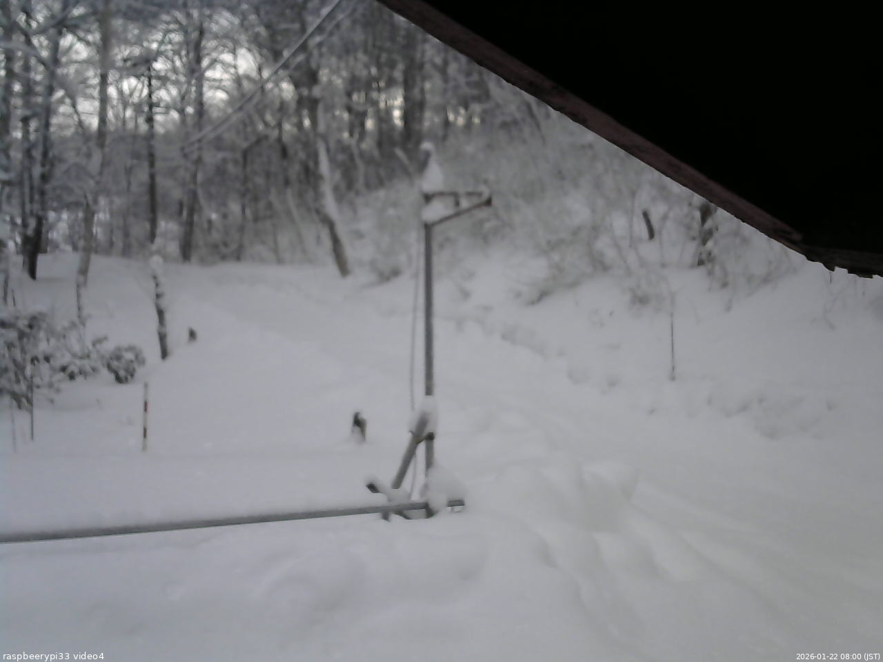 長野県菅平高原 ゆたか山荘 東側(坂下) 2026/01/22 08:00