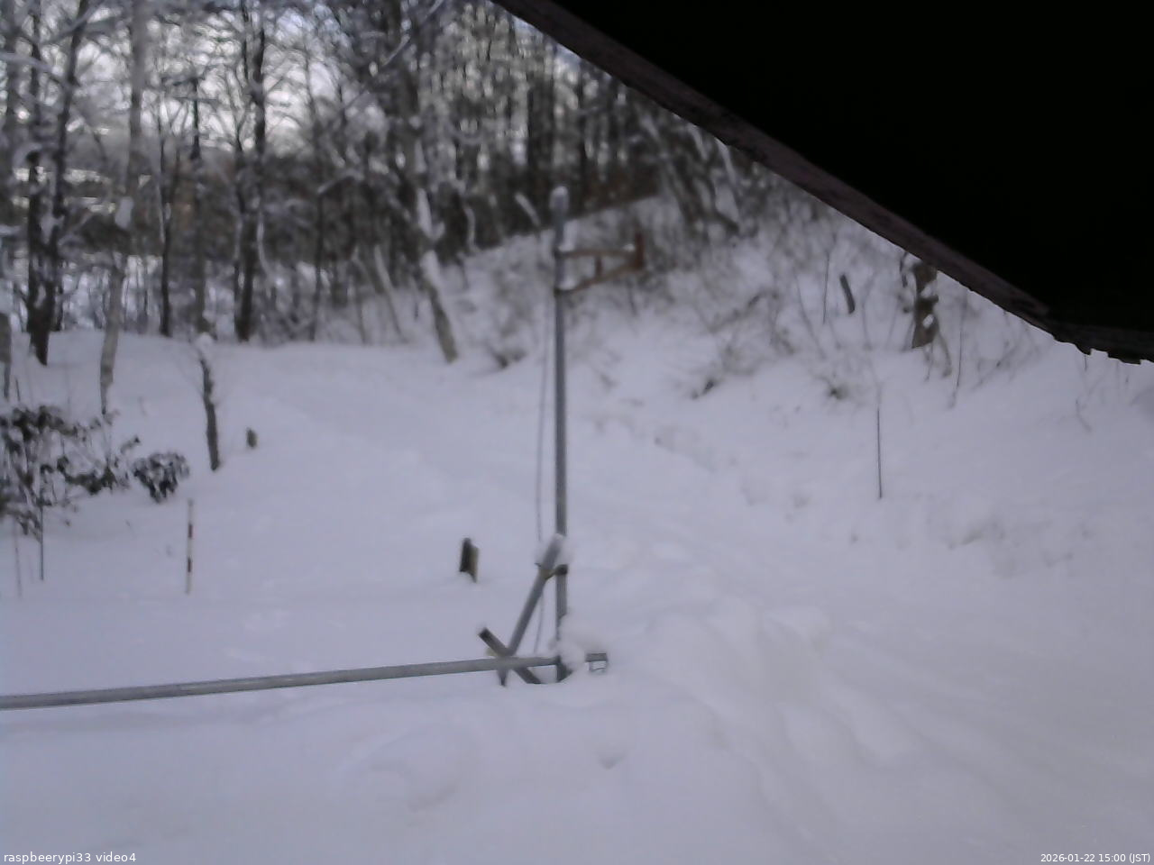 長野県菅平高原 ゆたか山荘 東側(坂下) 2026/01/22 15:00