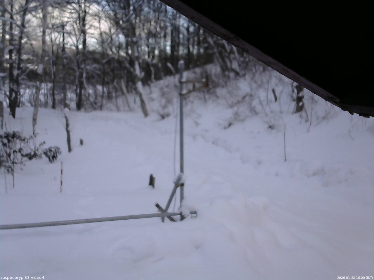 長野県菅平高原 ゆたか山荘 東側(坂下) 2026/01/22 16:00