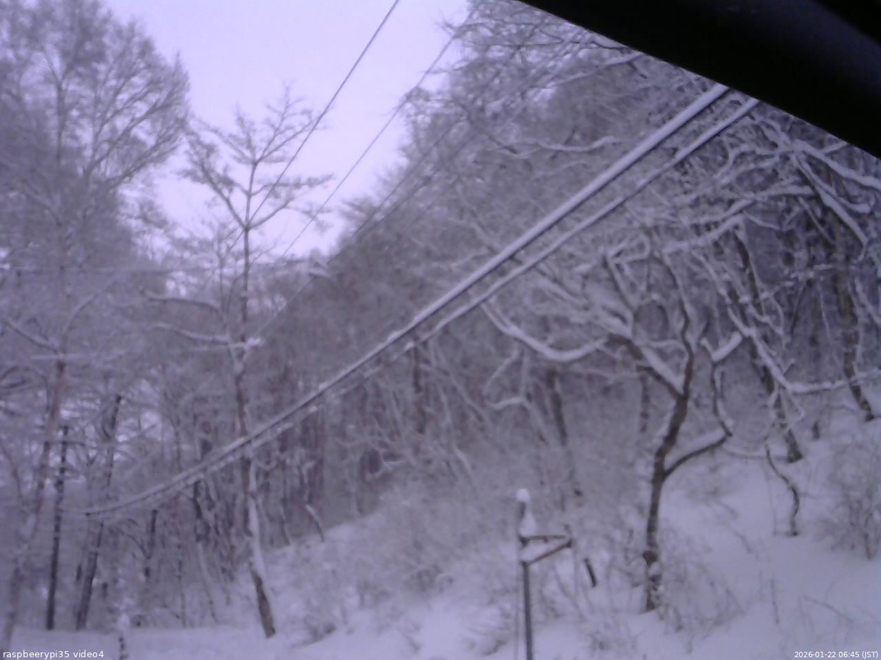 長野県菅平高原 ゆたか山荘 東側上空 2026/01/22 06:45