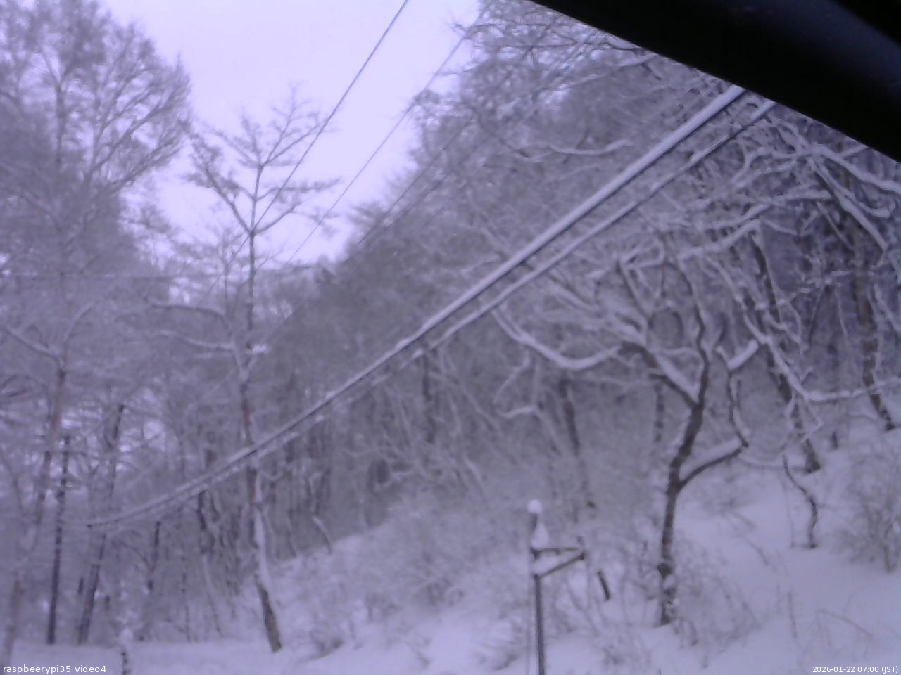 長野県菅平高原 ゆたか山荘 東側上空 2026/01/22 07:00