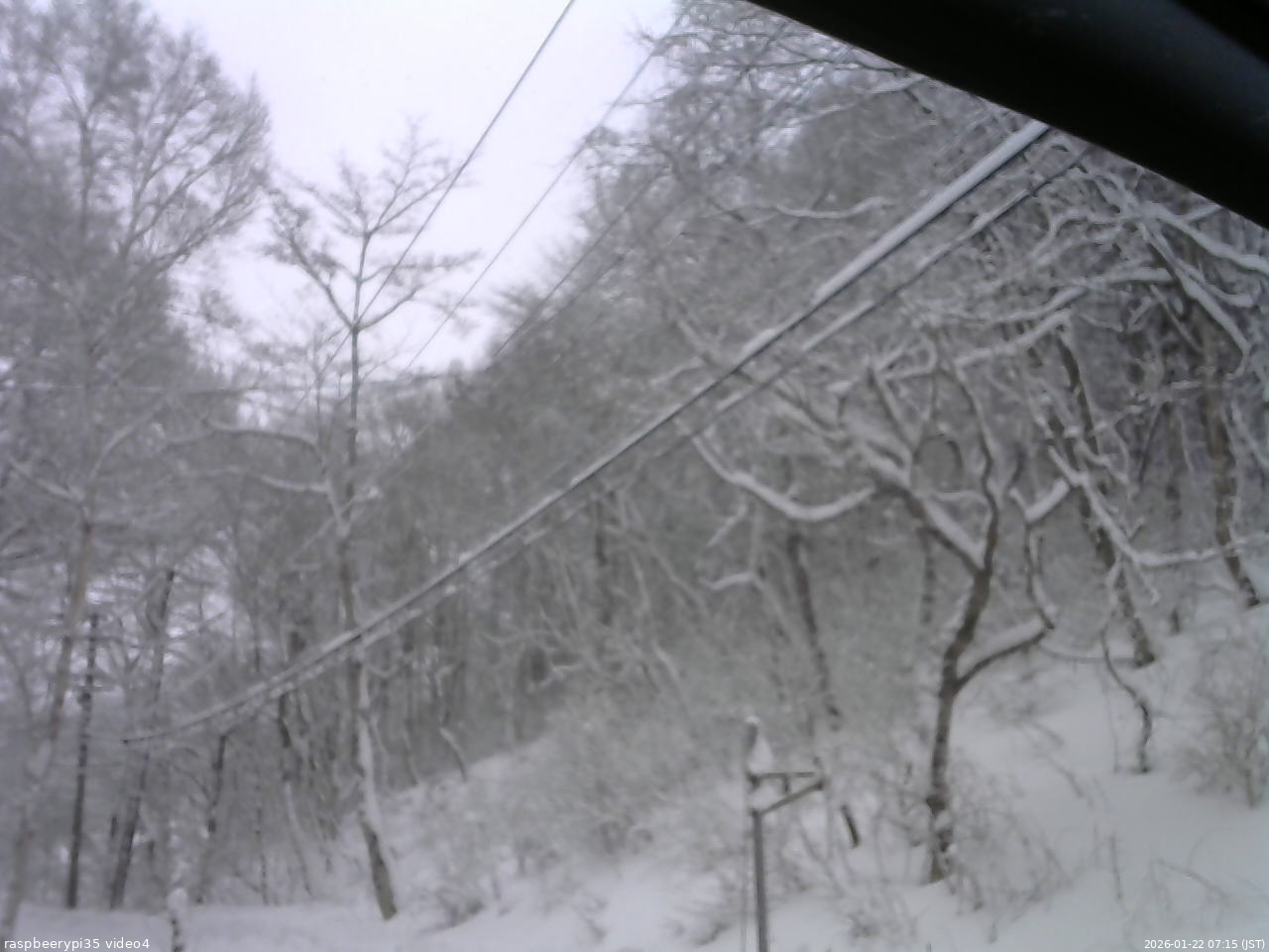 長野県菅平高原 ゆたか山荘 東側上空 2026/01/22 07:15