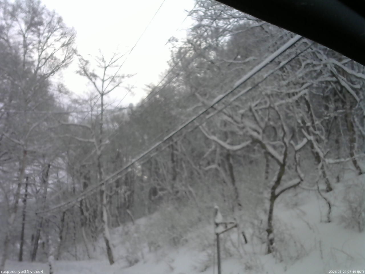 長野県菅平高原 ゆたか山荘 東側上空 2026/01/22 07:45