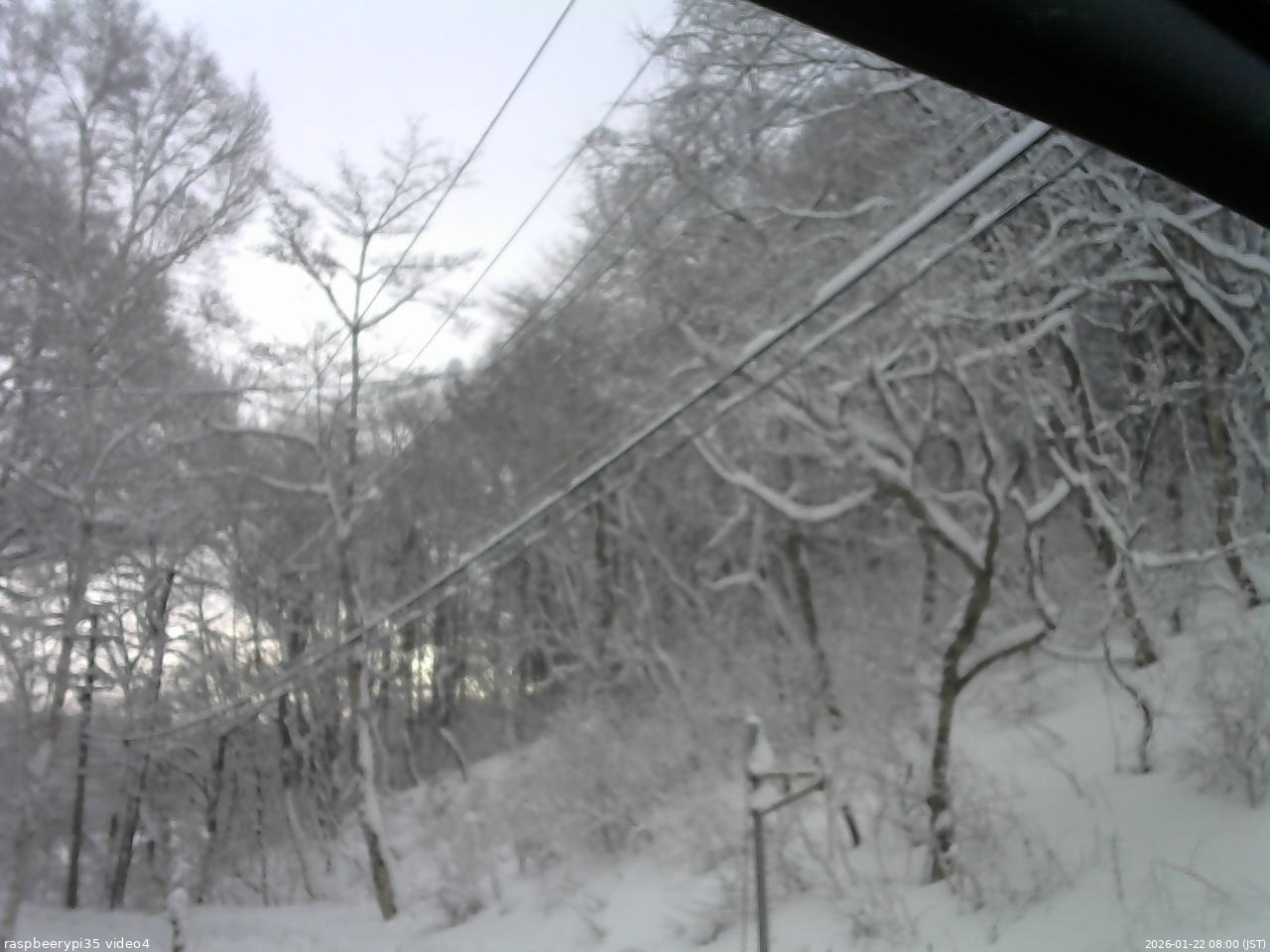 長野県菅平高原 ゆたか山荘 東側上空 2026/01/22 08:00