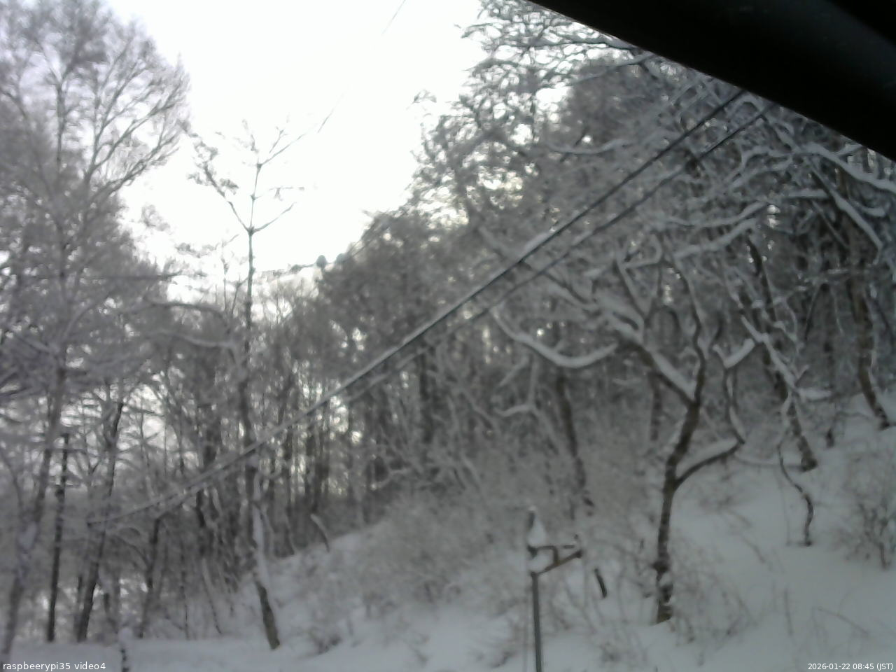 長野県菅平高原 ゆたか山荘 東側上空 2026/01/22 08:45