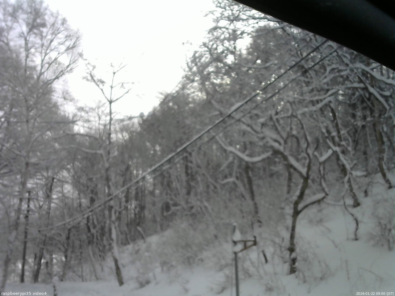 長野県菅平高原 ゆたか山荘 東側上空 2026/01/22 09:00