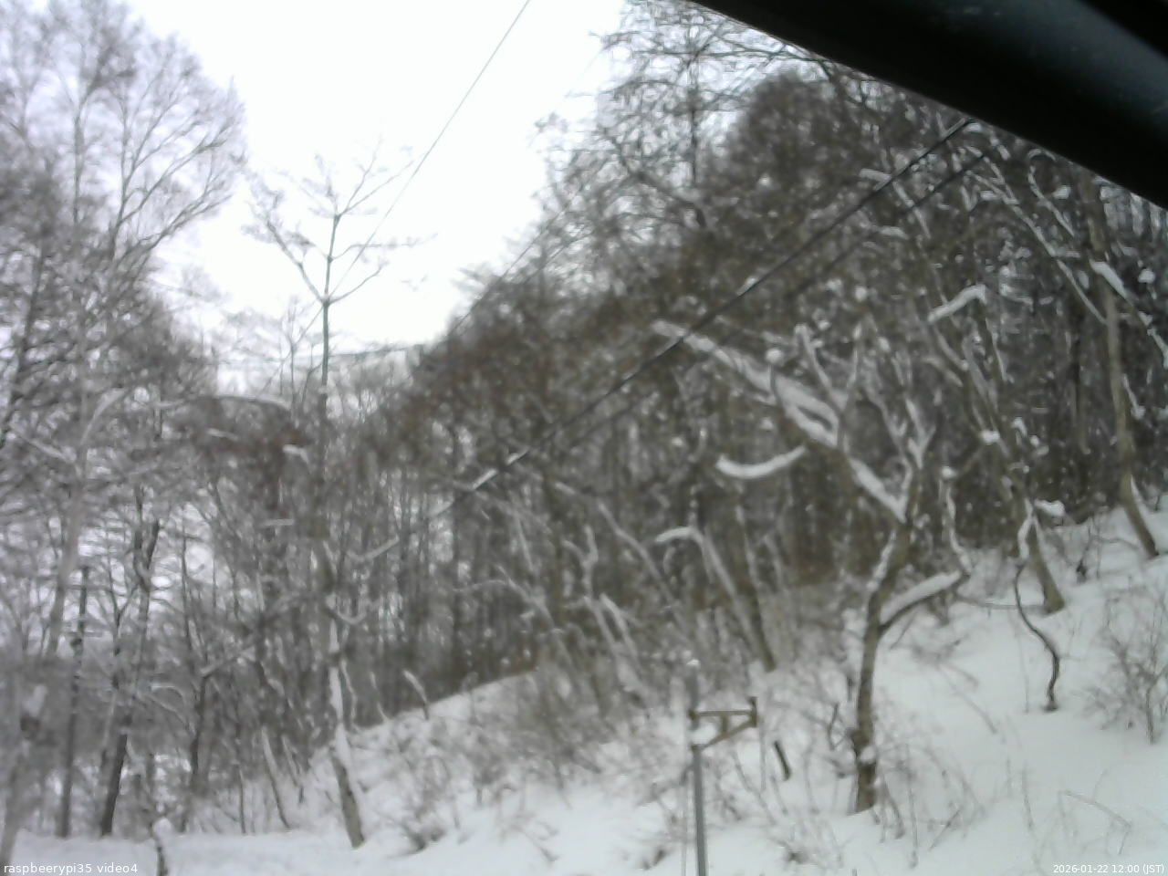 長野県菅平高原 ゆたか山荘 東側上空 2026/01/22 12:00