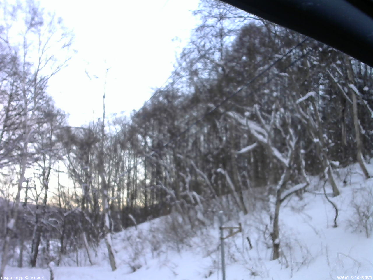 長野県菅平高原 ゆたか山荘 東側上空 2026/01/22 16:45