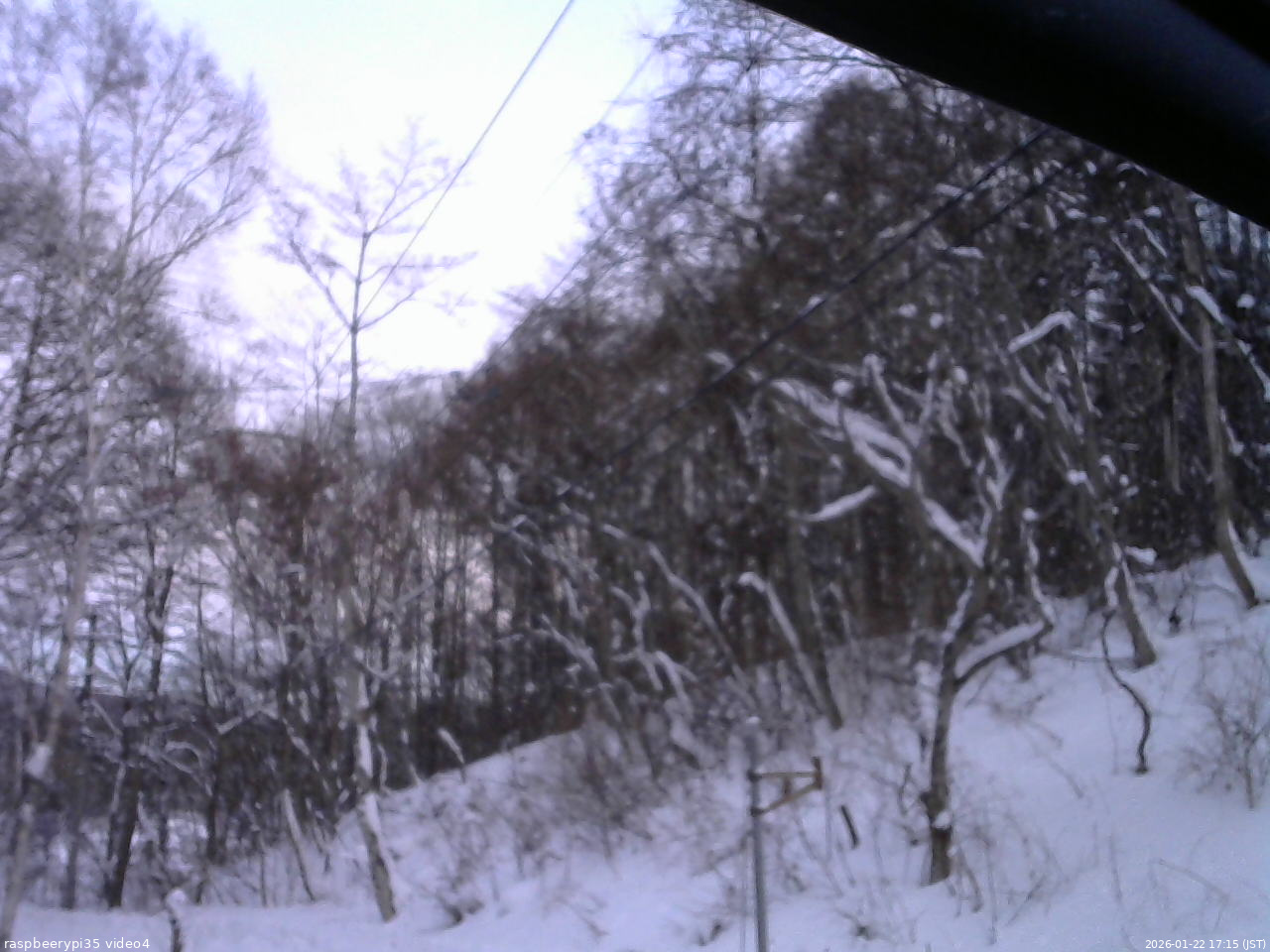 長野県菅平高原 ゆたか山荘 東側上空 2026/01/22 17:15