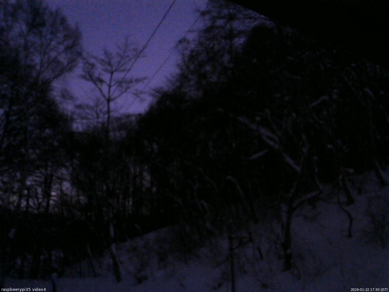 長野県菅平高原 ゆたか山荘 東側上空 2026/01/22 17:30