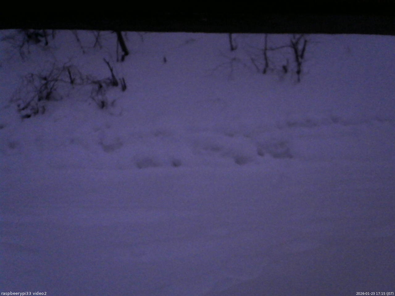 長野県菅平高原 ゆたか山荘 南側 2026/01/23 17:15