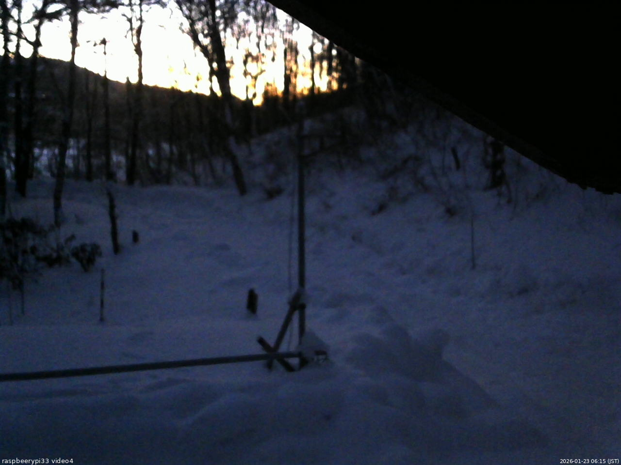 長野県菅平高原 ゆたか山荘 東側(坂下) 2026/01/23 06:15