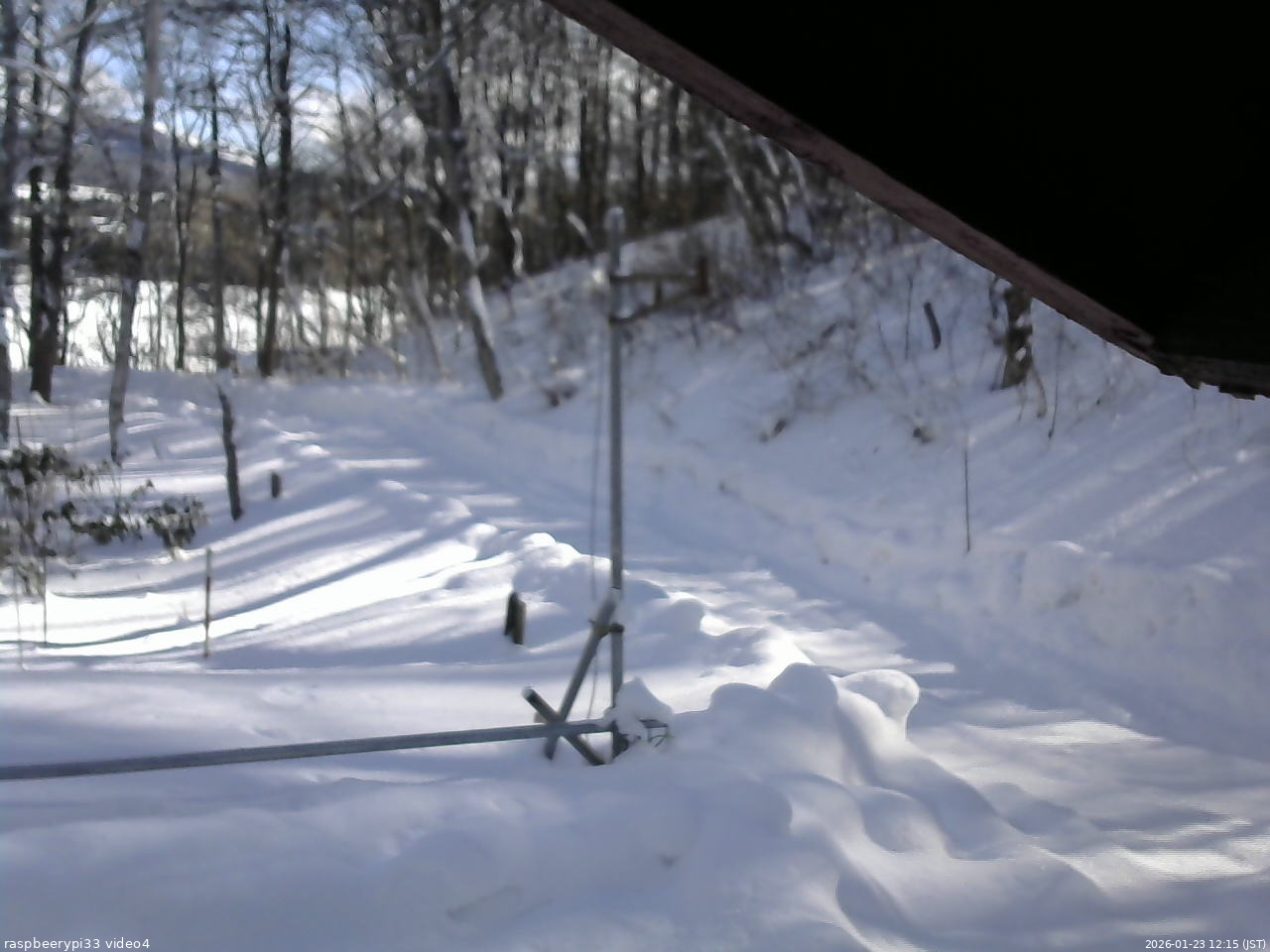 長野県菅平高原 ゆたか山荘 東側(坂下) 2026/01/23 12:15