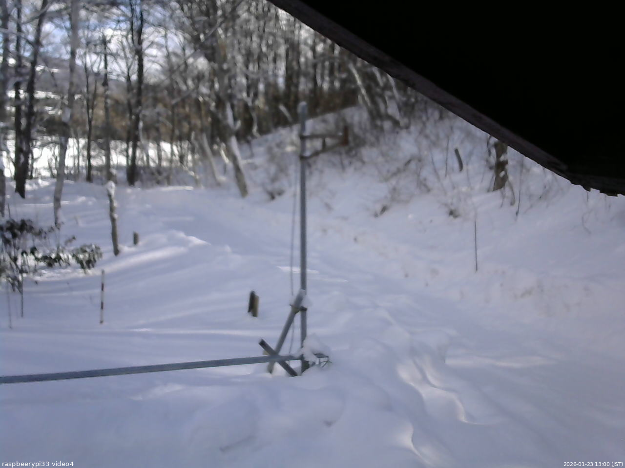 長野県菅平高原 ゆたか山荘 東側(坂下) 2026/01/23 13:00