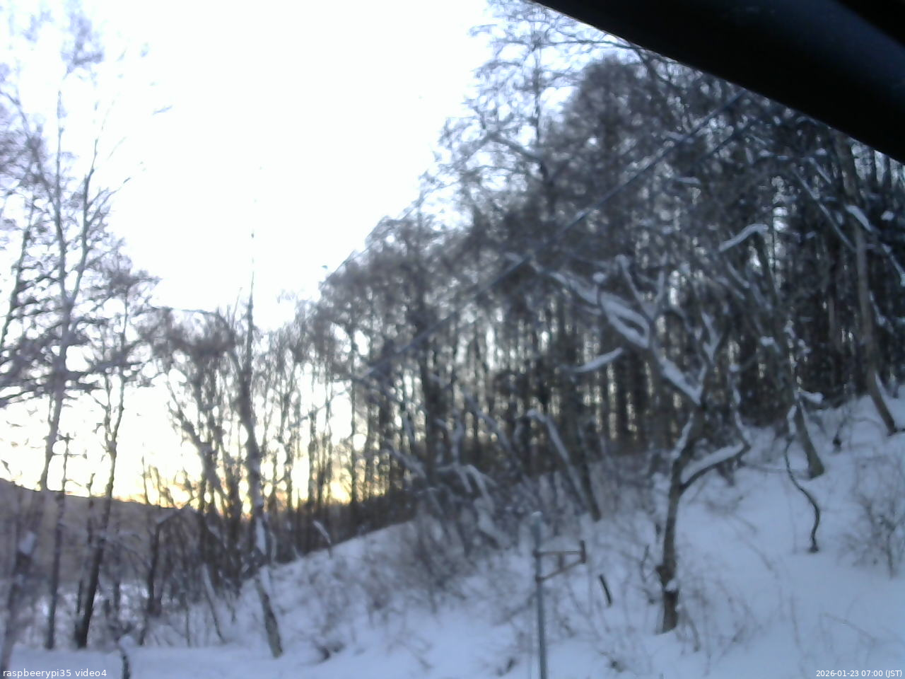 長野県菅平高原 ゆたか山荘 東側上空 2026/01/23 07:00