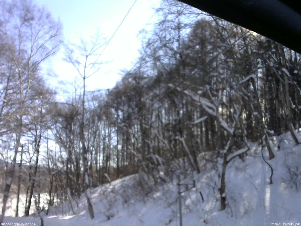 長野県菅平高原 ゆたか山荘 東側上空 2026/01/23 09:45