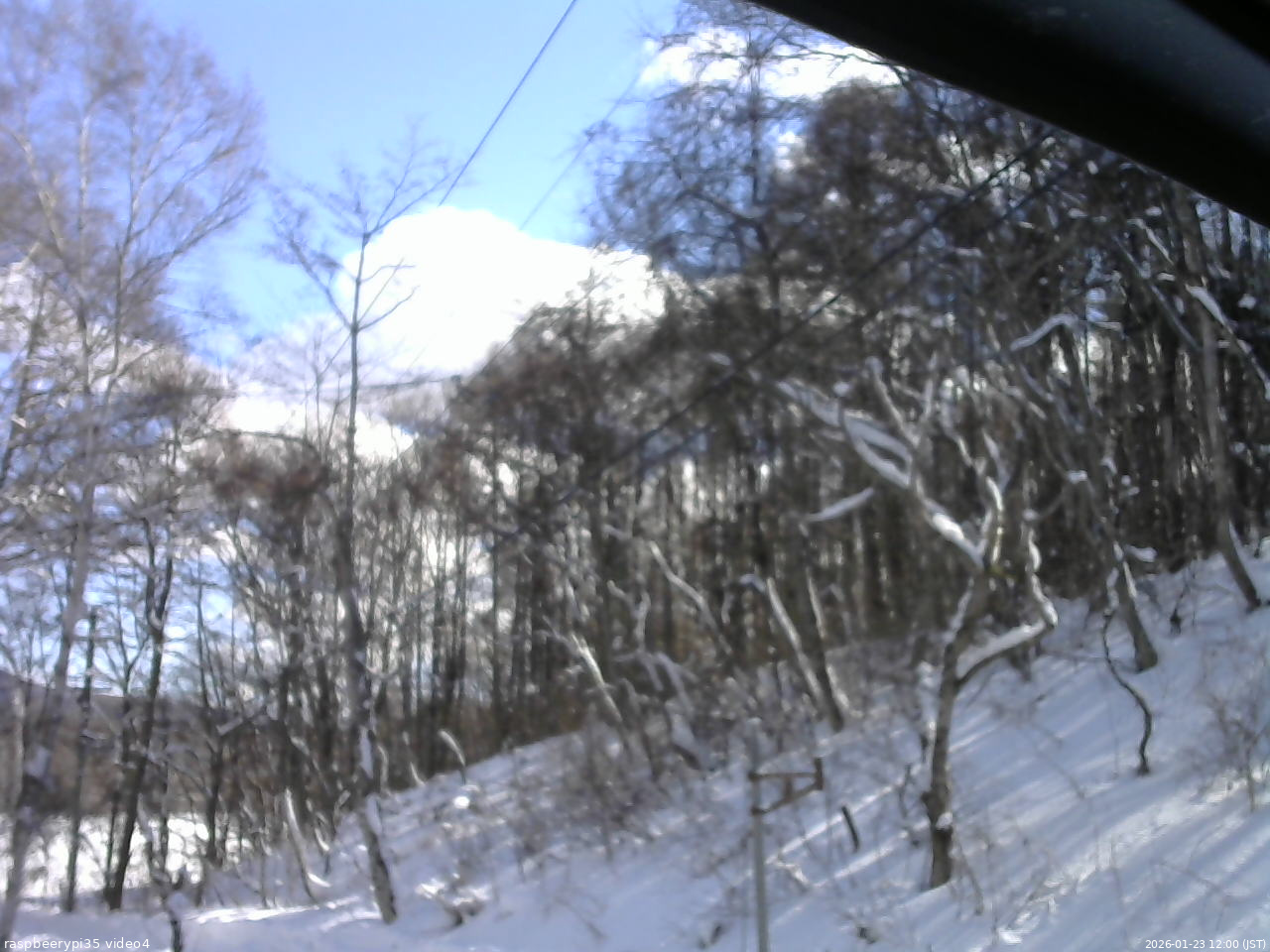 長野県菅平高原 ゆたか山荘 東側上空 2026/01/23 12:00