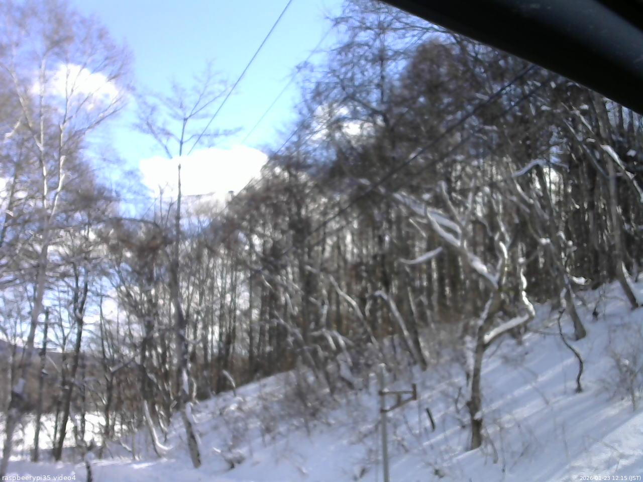 長野県菅平高原 ゆたか山荘 東側上空 2026/01/23 12:15