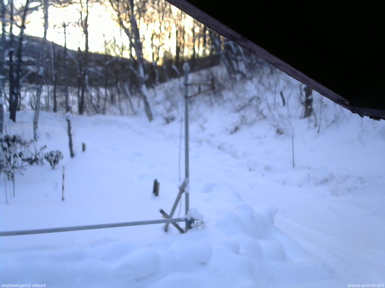 長野県菅平高原 ゆたか山荘 東側(坂下) 2026/01/24 07:00