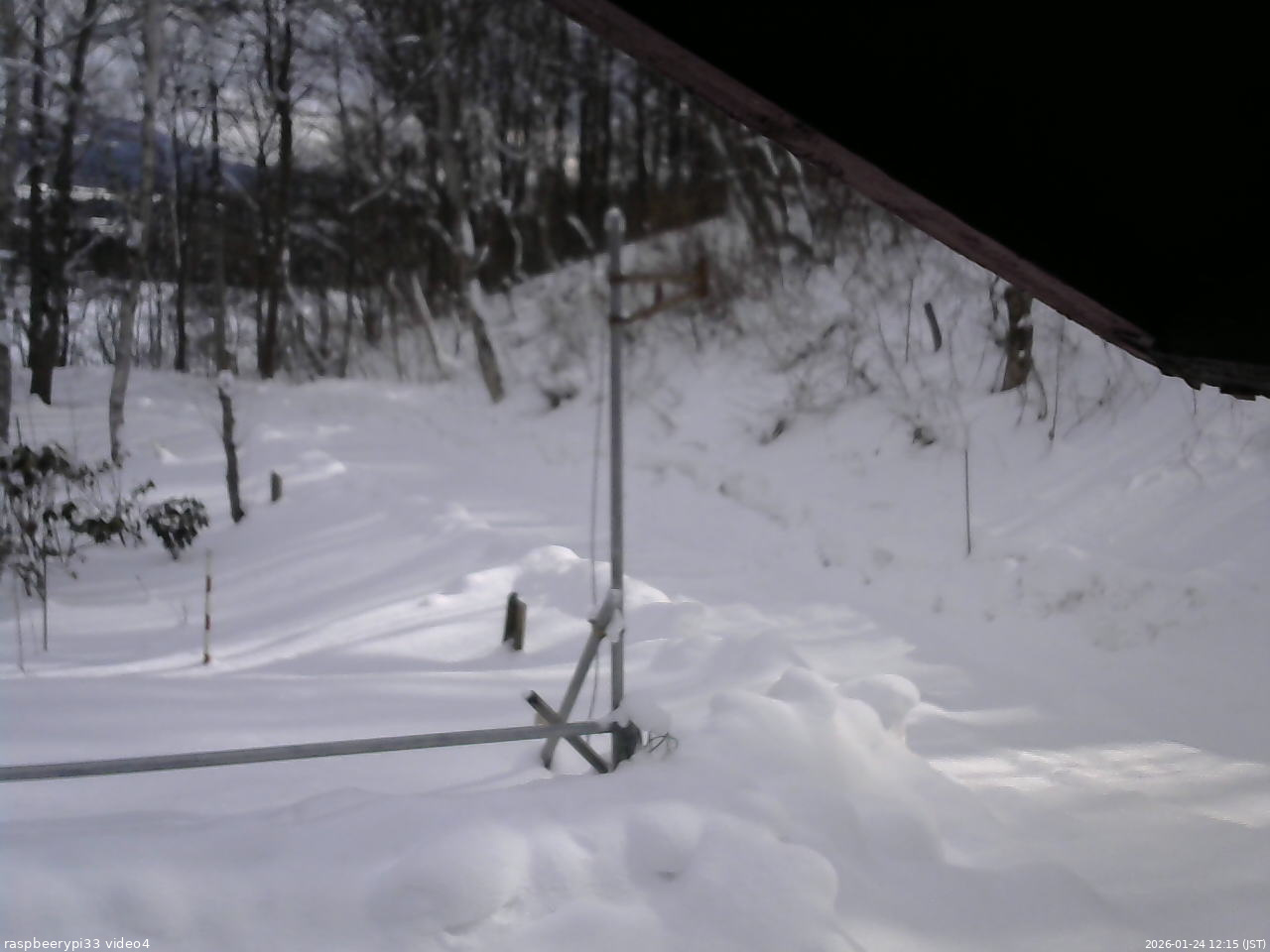 長野県菅平高原 ゆたか山荘 東側(坂下) 2026/01/24 12:15