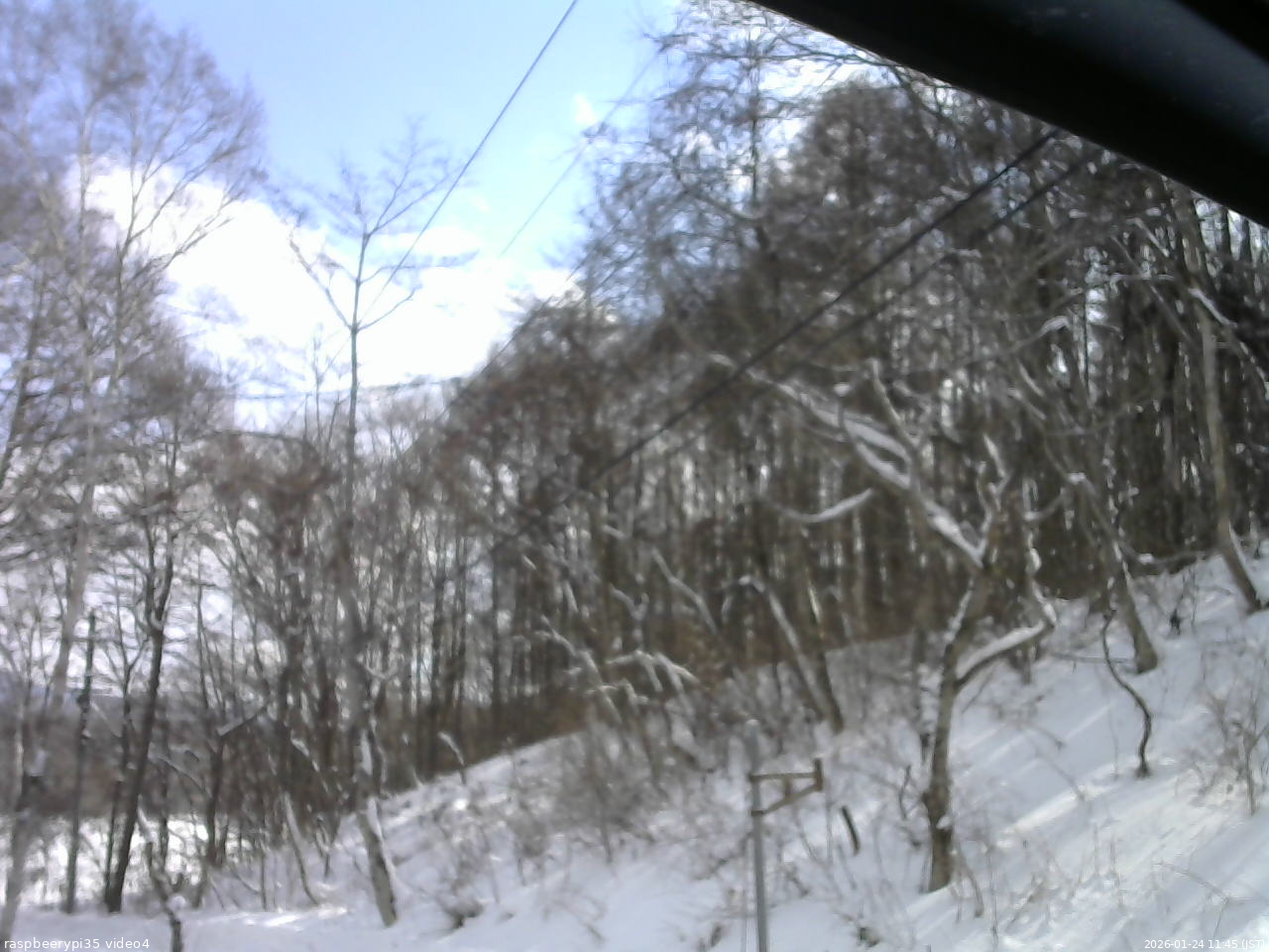 長野県菅平高原 ゆたか山荘 東側上空 2026/01/24 11:45