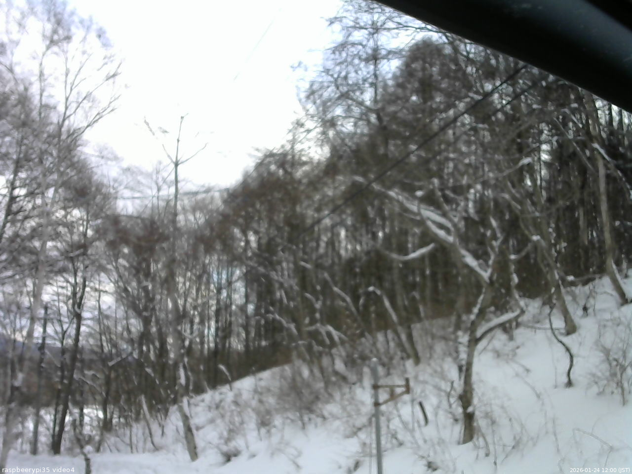 長野県菅平高原 ゆたか山荘 東側上空 2026/01/24 12:00