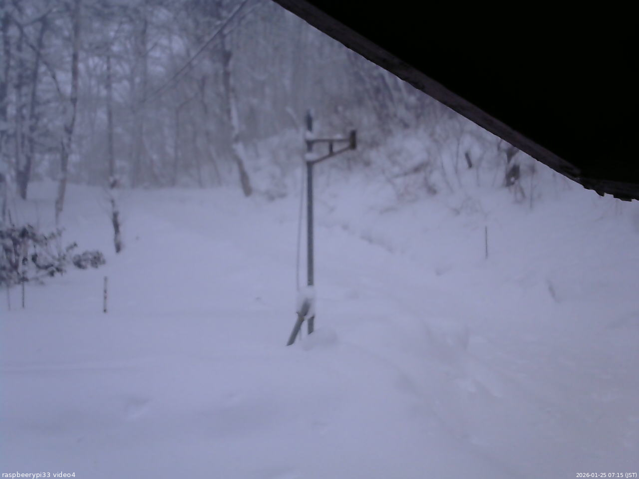 長野県菅平高原 ゆたか山荘 東側(坂下) 2026/01/25 07:15