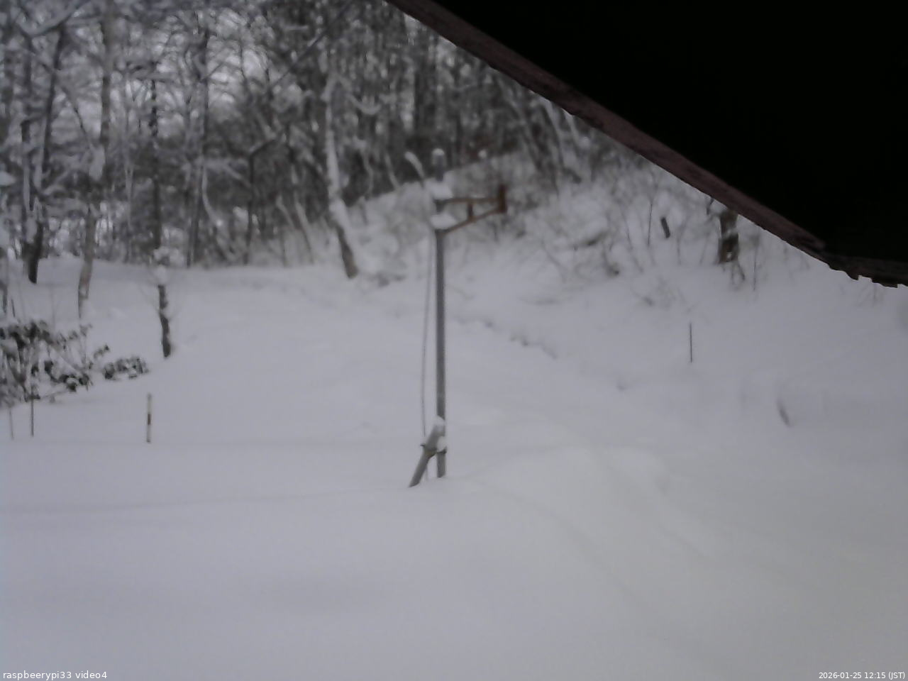 長野県菅平高原 ゆたか山荘 東側(坂下) 2026/01/25 12:15