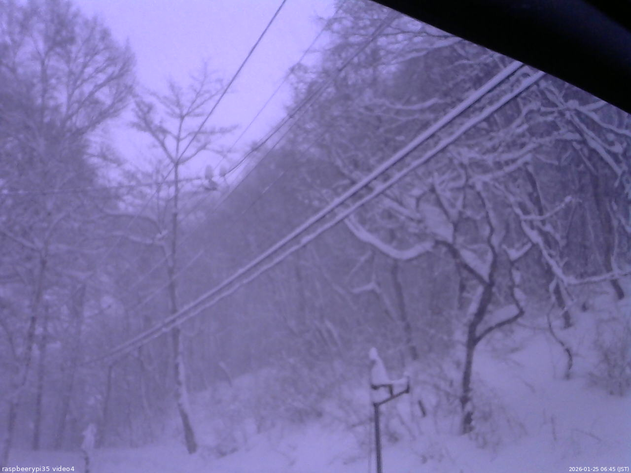 長野県菅平高原 ゆたか山荘 東側上空 2026/01/25 06:45