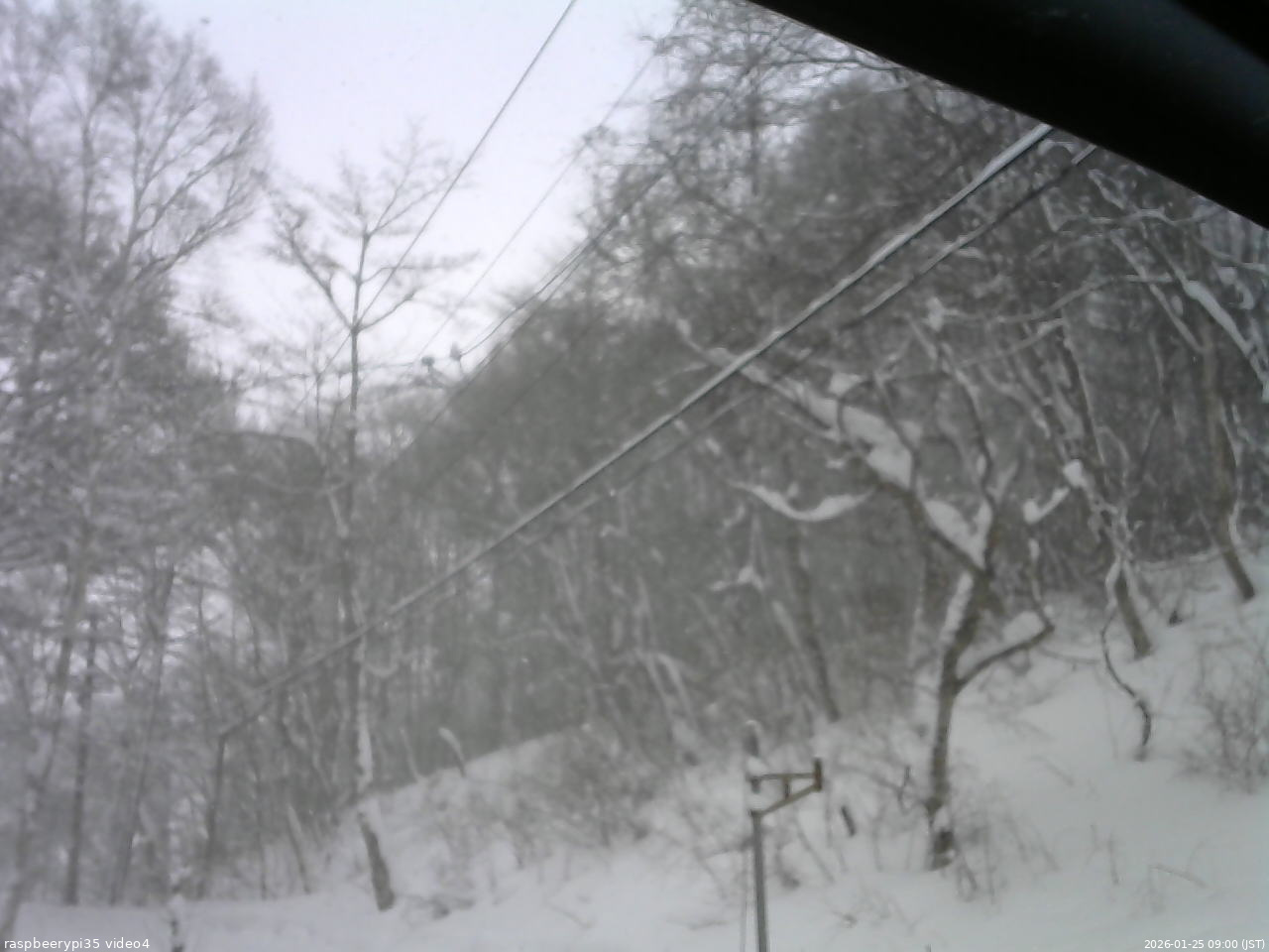 長野県菅平高原 ゆたか山荘 東側上空 2026/01/25 09:00
