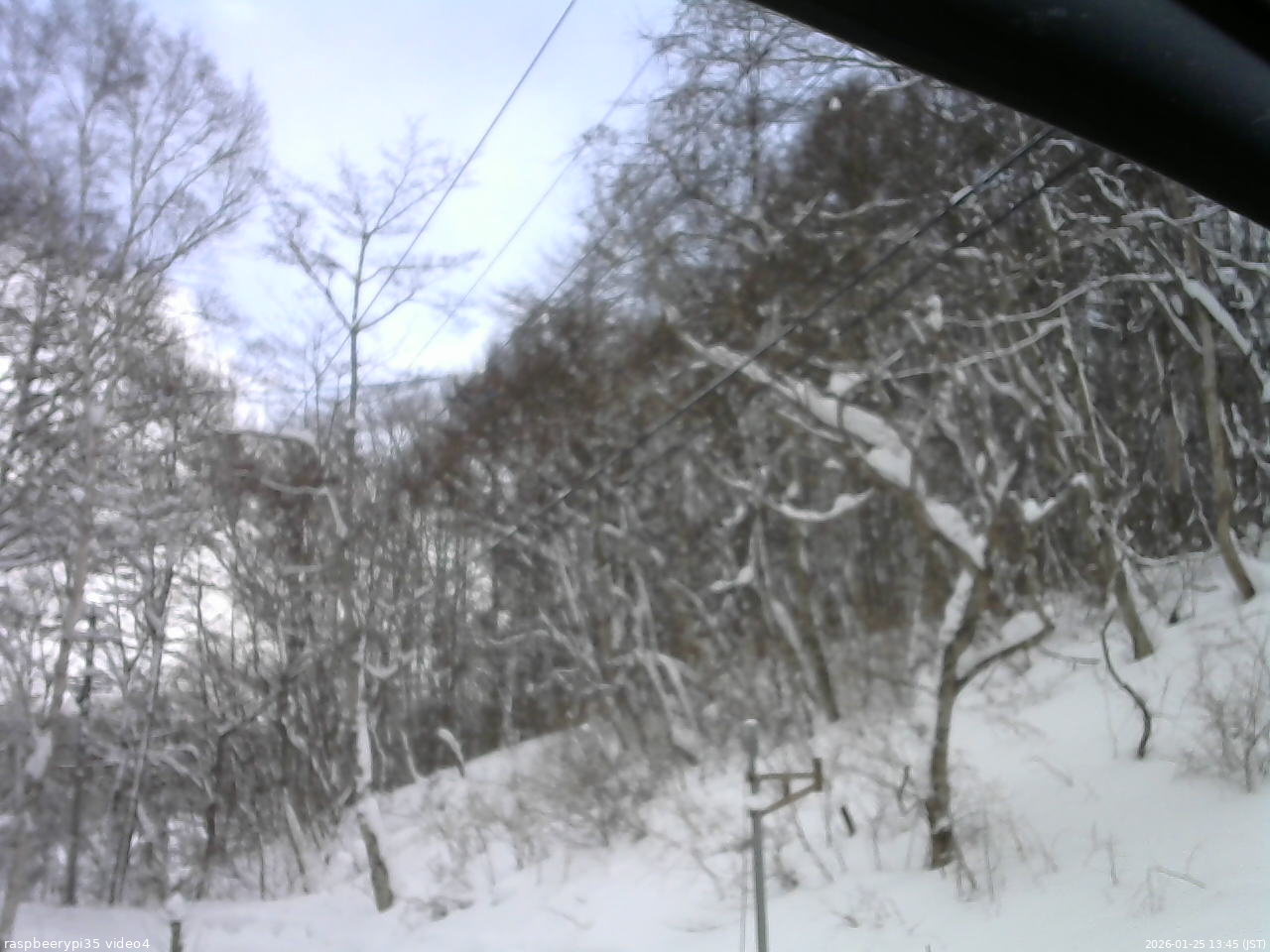 長野県菅平高原 ゆたか山荘 東側上空 2026/01/25 13:45