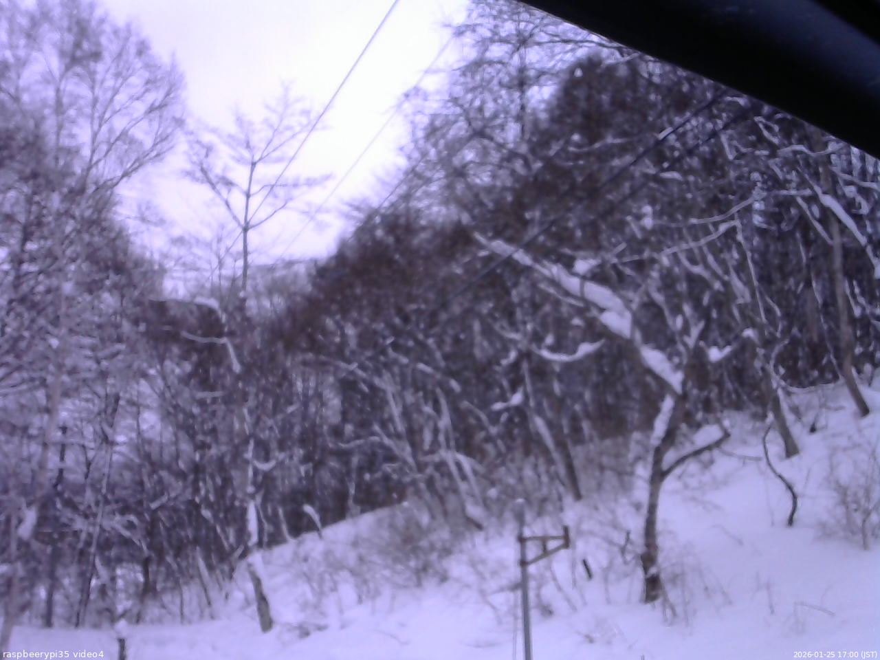 長野県菅平高原 ゆたか山荘 東側上空 2026/01/25 17:00