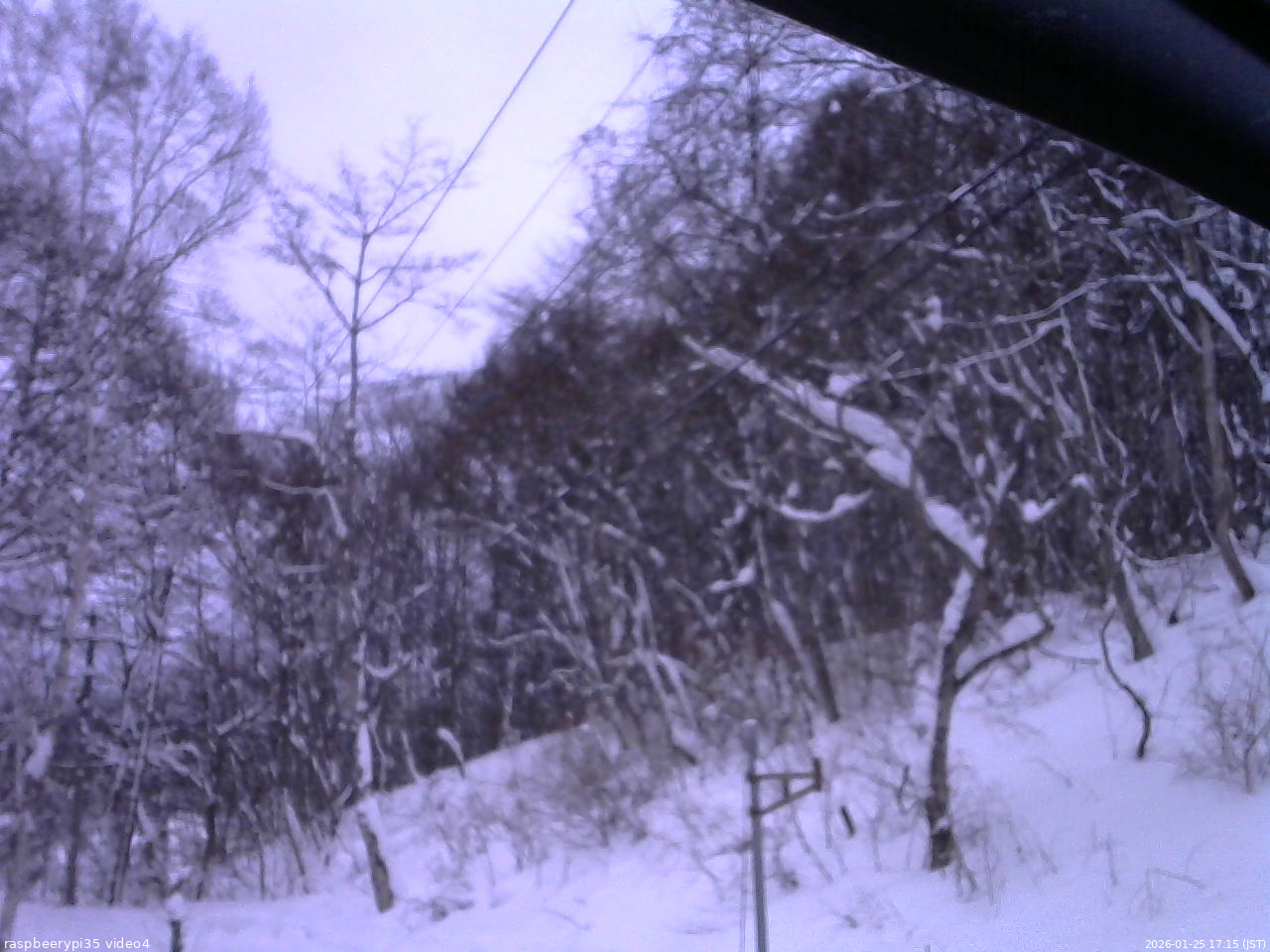 長野県菅平高原 ゆたか山荘 東側上空 2026/01/25 17:15