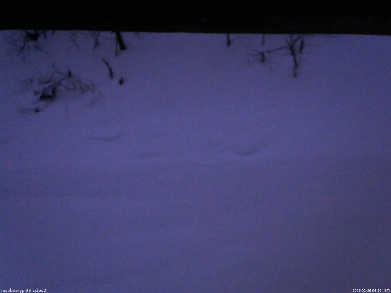 長野県菅平高原 ゆたか山荘 南側 2026/01/26 06:30