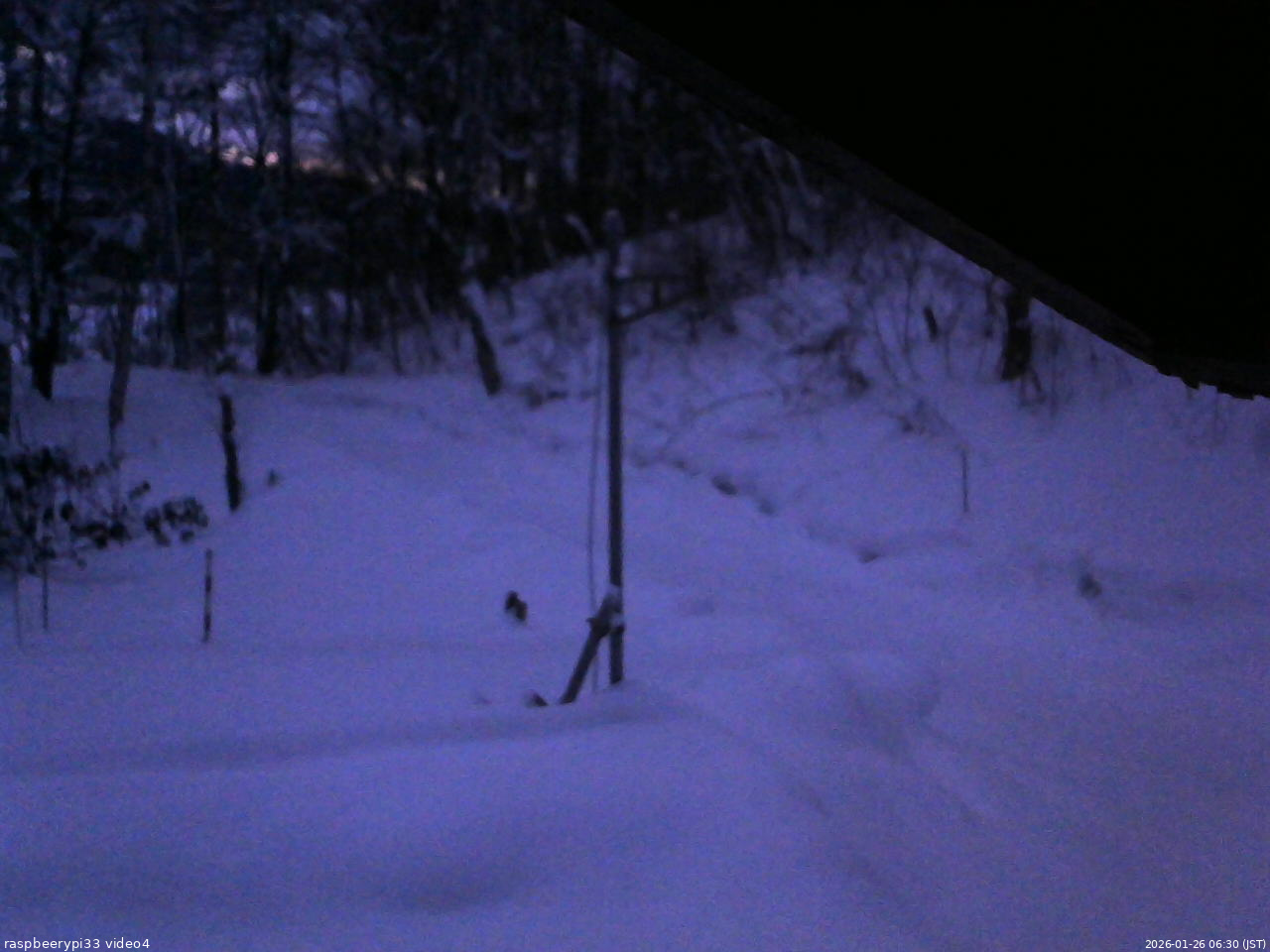 長野県菅平高原 ゆたか山荘 東側(坂下) 2026/01/26 06:30