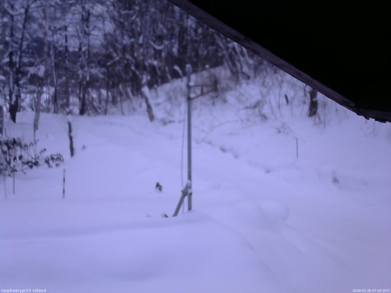 長野県菅平高原 ゆたか山荘 東側(坂下) 2026/01/26 07:00