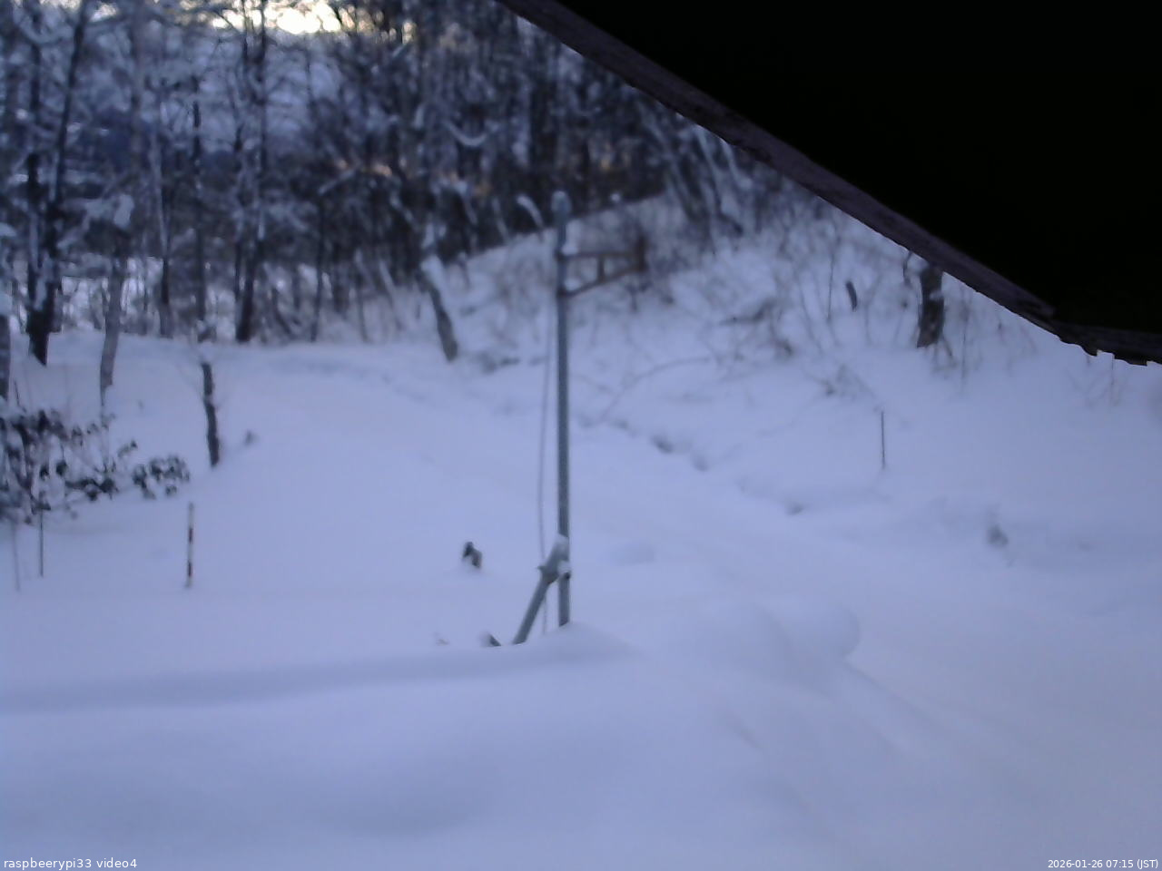 長野県菅平高原 ゆたか山荘 東側(坂下) 2026/01/26 07:15